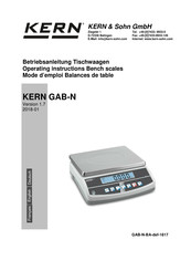 KERN GAB-N Serie Betriebsanleitung