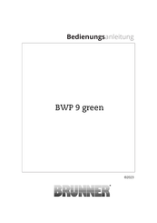 Brunner BWP 9 green Bedienungsanleitung