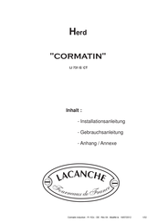 Lacanche CORMATIN LI 731 CT Installationsanleitung