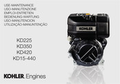 Kohler Engines KD420 Bedienungsanleitung