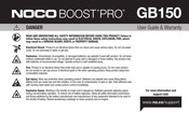 noco Genius Boost Pro GB150 Bedienungsanleitung