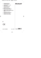 EINHELL 42.599.05 Originalbetriebsanleitung