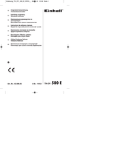 EINHELL 42.599.05 Originalbetriebsanleitung