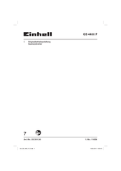 EINHELL GS 4400 P Originalbetriebsanleitung