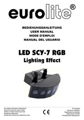 EuroLite LED SCY-7 RGB Bedienungsanleitung