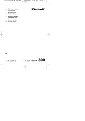 EINHELL BT-SW 800 Bedienungsanleitung