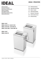 Krug+Priester IDEAL 2445 SMC Betriebsanleitung