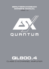 ESX QUANTUM QL800.4 Benutzerhandbuch