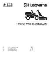 Husqvarna R 418TsX AWD Bedienungsanweisung