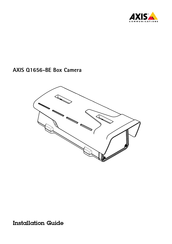Axis Q1656-BE Installationsanleitung