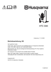 Husqvarna HTC D80 Betriebsanleitung