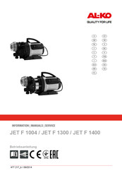 AL-KO JET F 1400 Betriebsanleitung