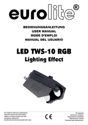 EuroLite LED TWS-10 RGB Bedienungsanleitung