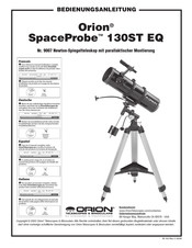 Orion SpaceProbe 130ST EQ Bedienungsanleitung