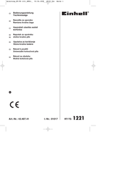 EINHELL RT-TS 1221 Bedienungsanleitung