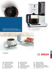 Bosch TKA 80 Serie Gebrauchsanleitung