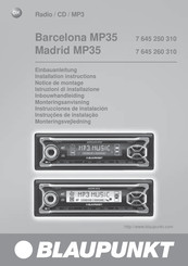 Blaupunkt Barcelona MP35 Einbauanleitung