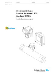 Endress+Hauser Proline Promass I 500 Modbus RS485 Betriebsanleitung