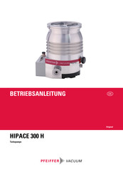 Pfeiffer Vacuum HIPACE 300 H Betriebsanleitung