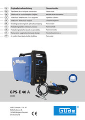 Gude GPS-E 40 A Originalbetriebsanleitung