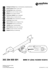 Westfalia Automotive 303 394 600 001 Montage- Und Betriebsanleitung