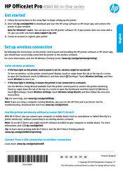 HP OfficeJet Pro 6960 All-in-One series Bedienungsanleitung