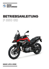 BMW Motorrad F 850 GS 2022 Betriebsanleitung