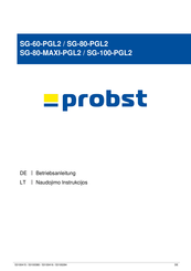 probst SG-80-MAXI-PGL2 Betriebsanleitung
