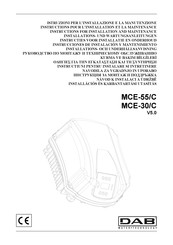 DAB MCE-55/C Installations- Und Wartungsanleitungen