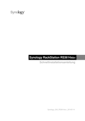 Synology RackStation RS3614xs+ Schnellinstallationsanleitung