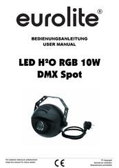 EuroLite LED H2O RGB 10W Bedienungsanleitung