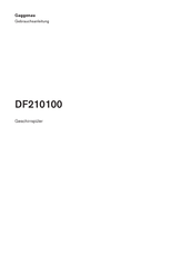 Gaggenau DF210100 Gebrauchsanleitung