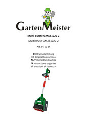 Gartenmeister GMXB1020-2 Originalanleitung
