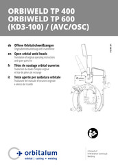Orbitalum KD3-100 Originalbetriebsanleitung