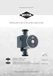 WITA U 120 Original Einbau- Und Betriebsanleitung
