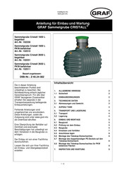 Graf 102230 Anleitung Für Einbau Und Wartung