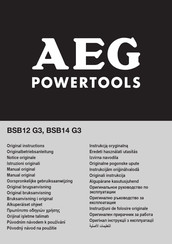 AEG BSB14 G3 Originalbetriebsanleitung