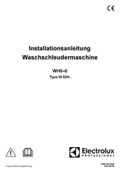 Electrolux Professional WH6-6 Installationsanleitung