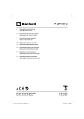 EINHELL TP-CD 18/50 Li Originalbetriebsanleitung