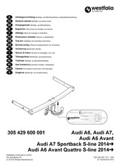 Westfalia Automotive 305 429 600 001 Montage- Und Betriebsanleitung