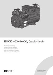 .bock HGX44e/390-4 S CO2 Montageanleitung