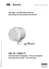 Baumer OGS71 Montage- Und Betriebsanleitung