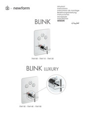 Newform BLINK luxury 70415E Bedienungsanleitung
