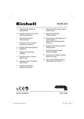 EINHELL TE-DS 20 E Originalbetriebsanleitung
