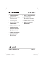 EINHELL GE-CM 36/33 Li Originalbetriebsanleitung