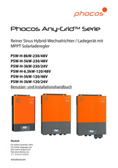 Phocos Any-Grid Serie Benutzer- Und Installationshandbuch
