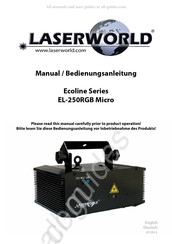 Laserworld EL-250RGB Micro Bedienungsanleitung