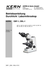 KERN Optics OBF 122 Bedienungsanleitung