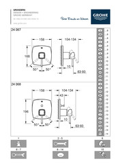 Grohe GRANDERA 24 067 Montageanleitung