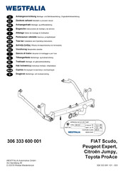 Westfalia 306 333 600 001 Montage- Und Betriebsanleitung